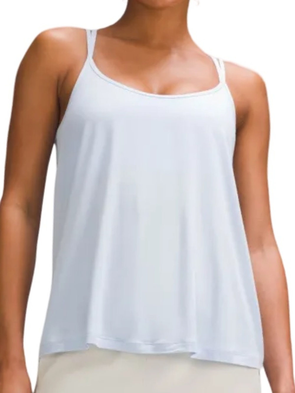 lululemon athletica modal silk blend spaghetti strap tank top in windmill
